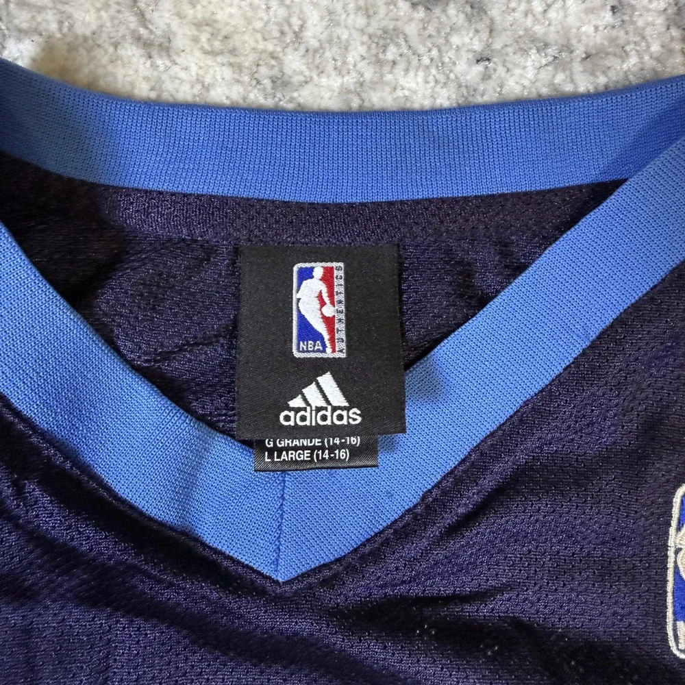 Adidas Utah Jazz Paul Millsap 24 NBA Jersey Youth‎ Large Navy Blue Basketball